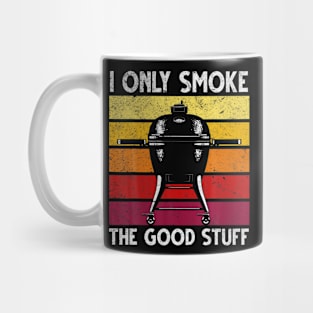 BBQ Smoker I Only Smoke He Good Stuff Steak Retro Vintage Mug